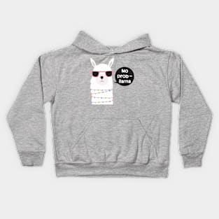 No Prob-llama Llama Pun Kids Hoodie